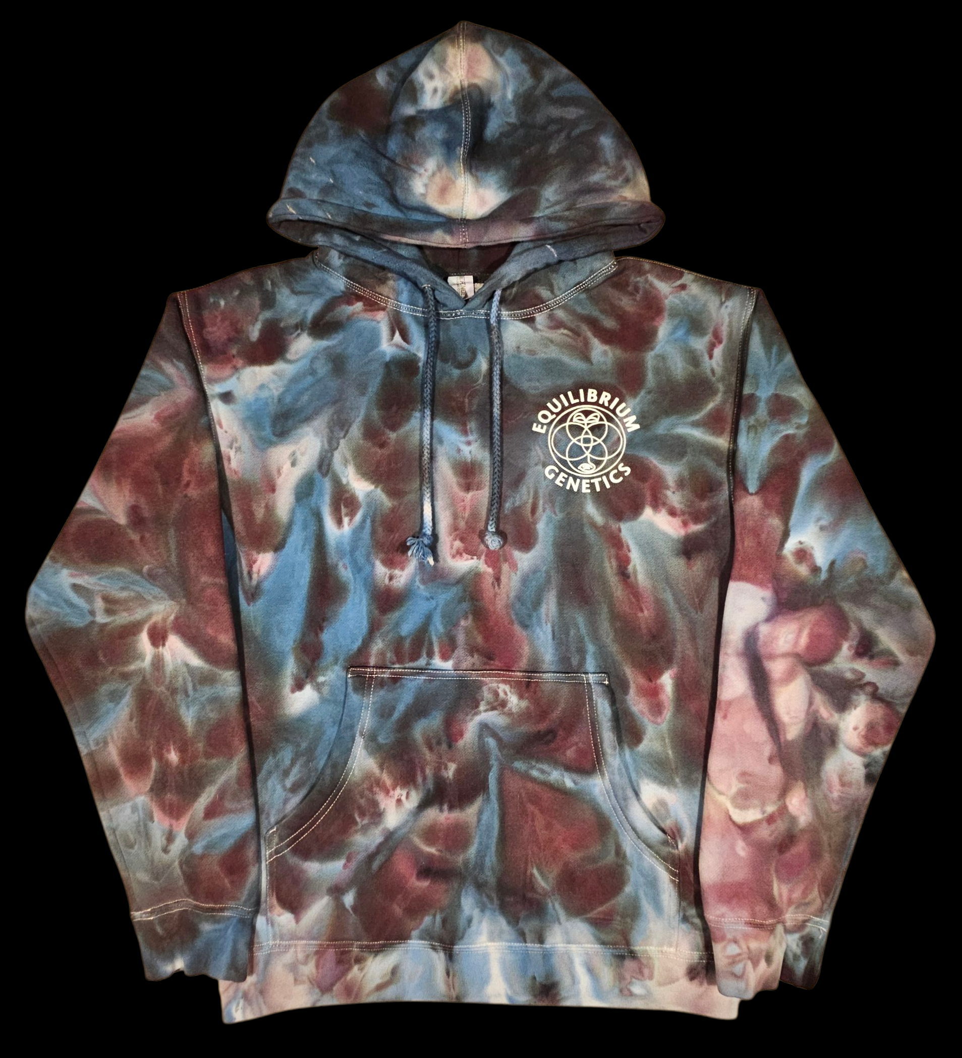 Hoodie, Sweatpants - "Snow Maiden" Ice Dye - Size Small