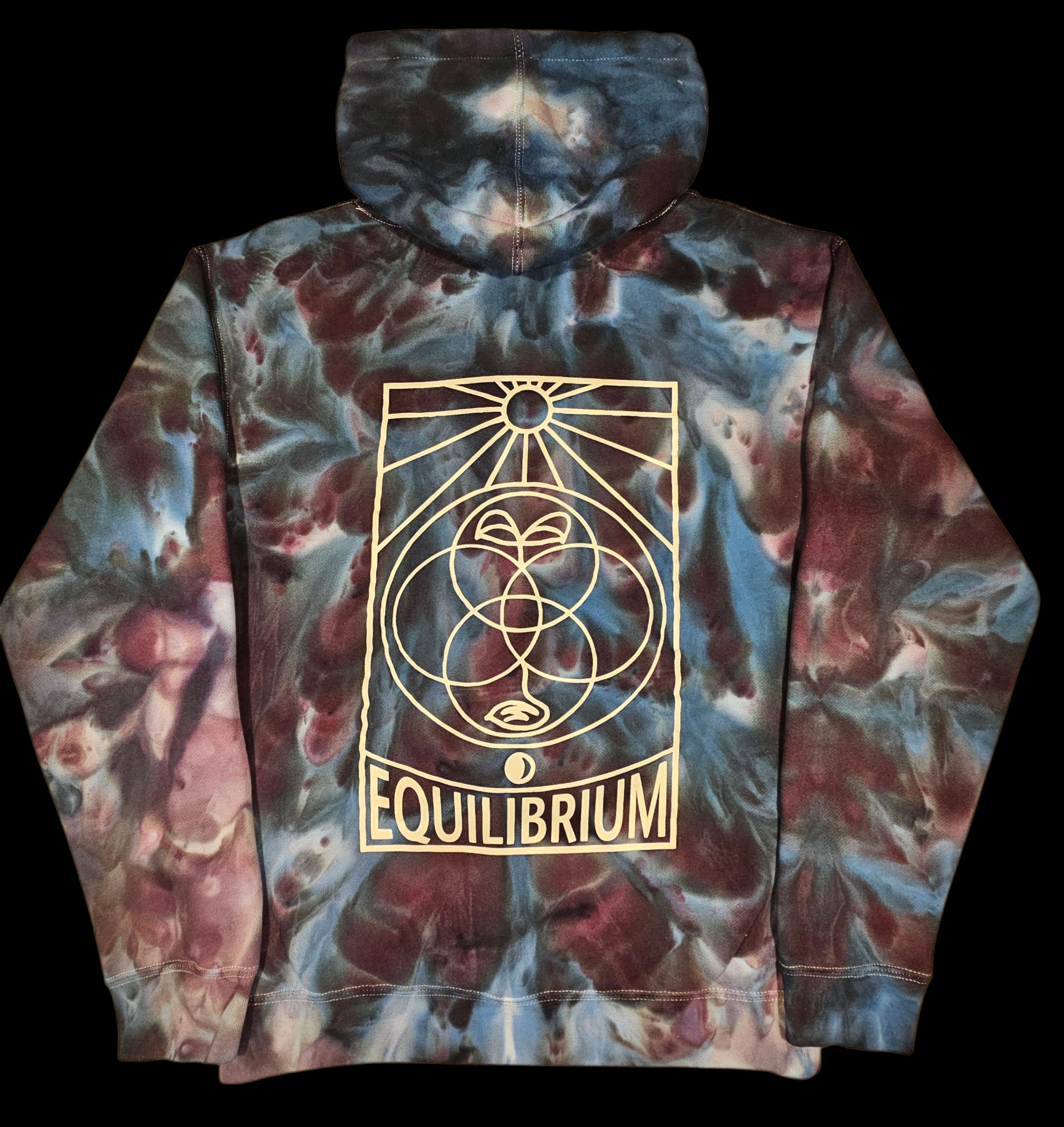 Hoodie, Sweatpants - "Snow Maiden" Ice Dye - Size Small - Image 2
